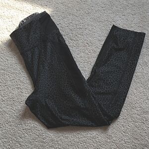 Puma Black Animal Print Leggings